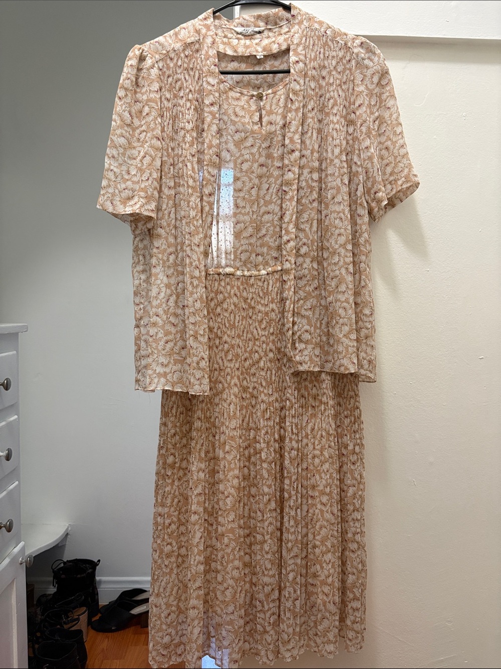 Women’s Two Piece Japanese Style Vintage Floral Dress